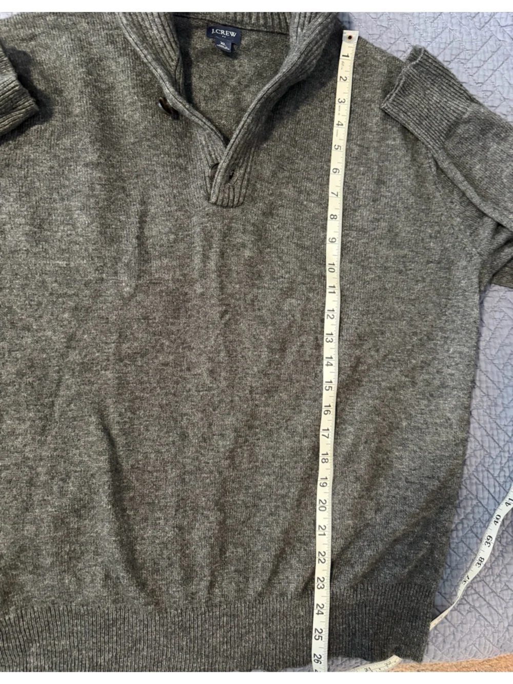 J. Crew Men’s Shawl-collar sweater in supersoft lambswool blend XL